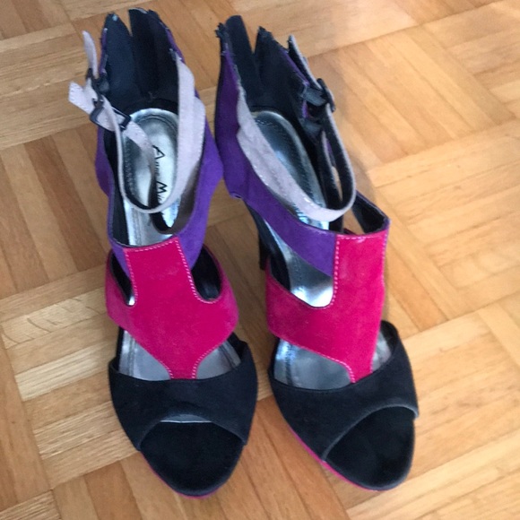 ANNE MICHELLE WOMENS STILETTOS SIZE 8 - Picture 1 of 9